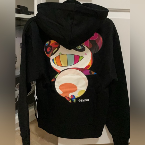 BLACKPINK + Takashi Murakami Pandakashi Hoodie (Black) size: S *2 size: L*1 - Picture 2 of 3